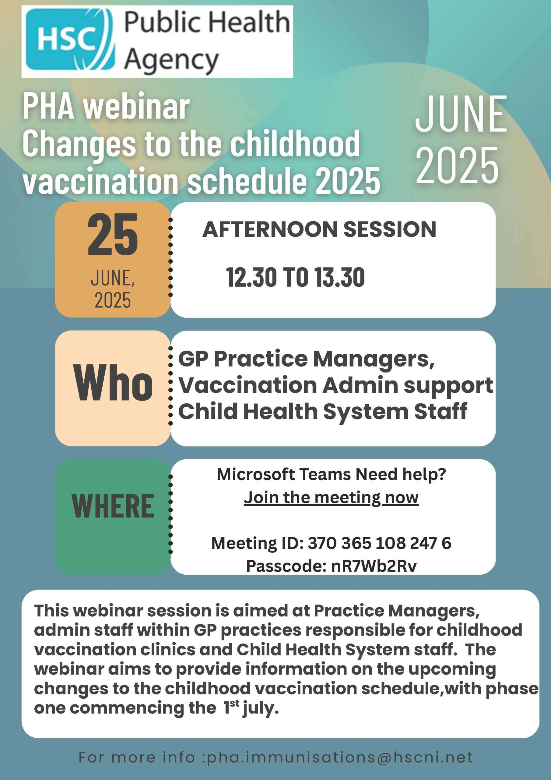 Flyer - CHS and Practice managers webinar final